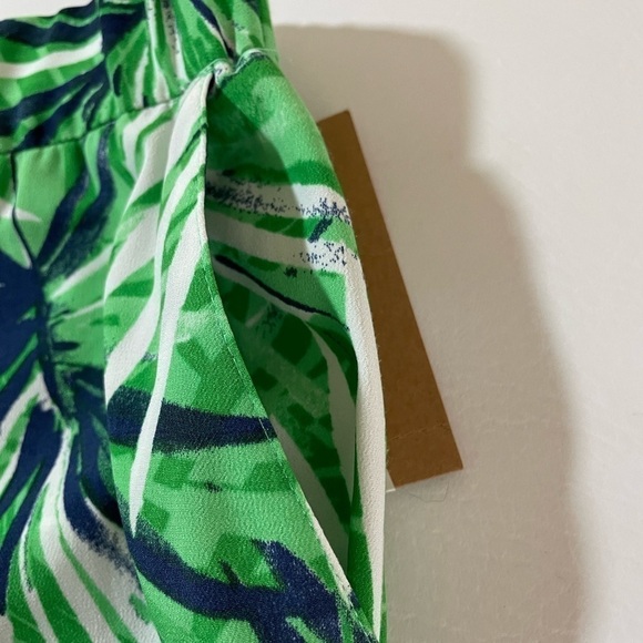 CREMIEUX INA Pants Tropical Leaf Medium Pull On Elastic Waist - Picture 4 of 11